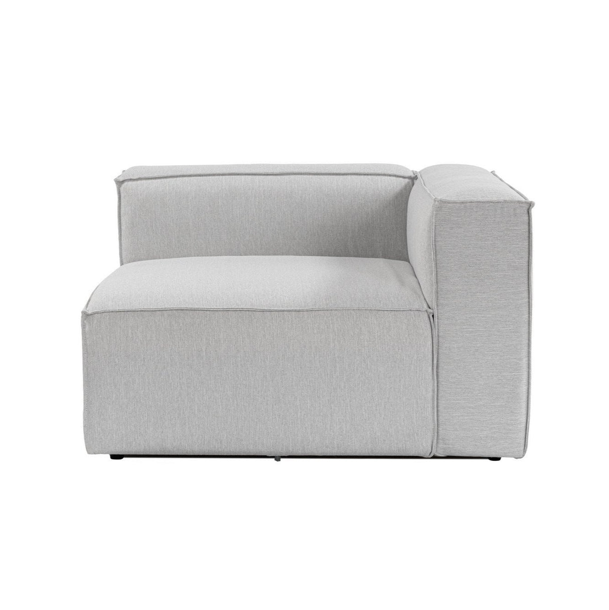 Banque modulaire à droite Hoek Fora Grey Light