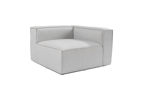 Banque modulaire à droite Hoek Fora Grey Light