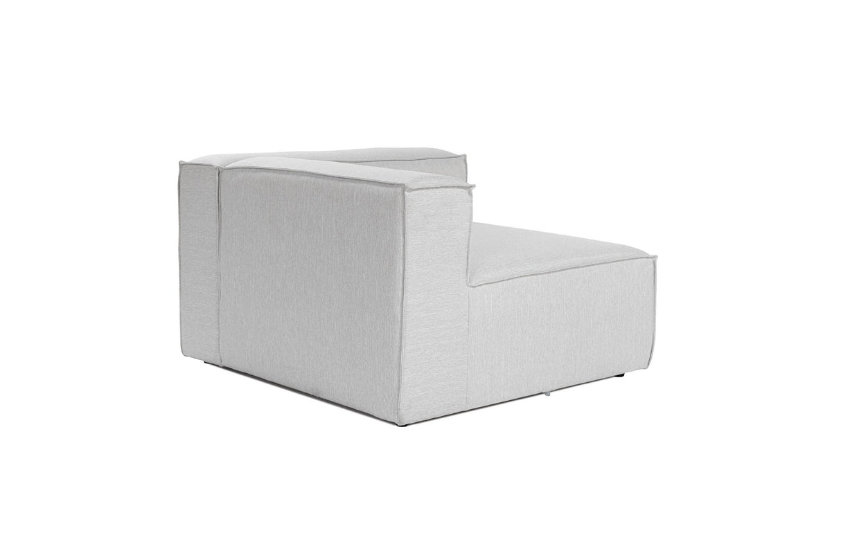 Banque modulaire à droite Hoek Fora Grey Light