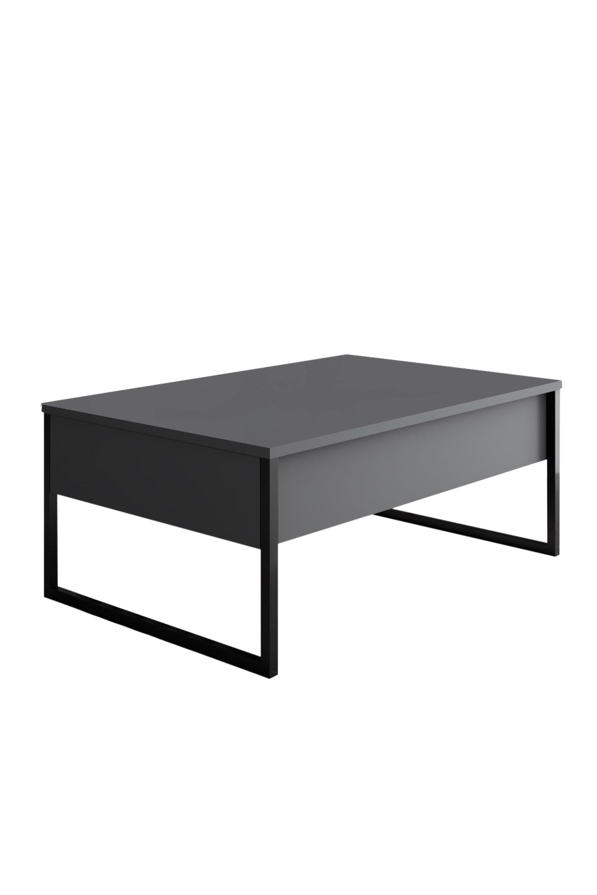 Ensemble de meubles Anthracite Luxe - Table basse + Meuble TV + Buffet - Cadre noir
