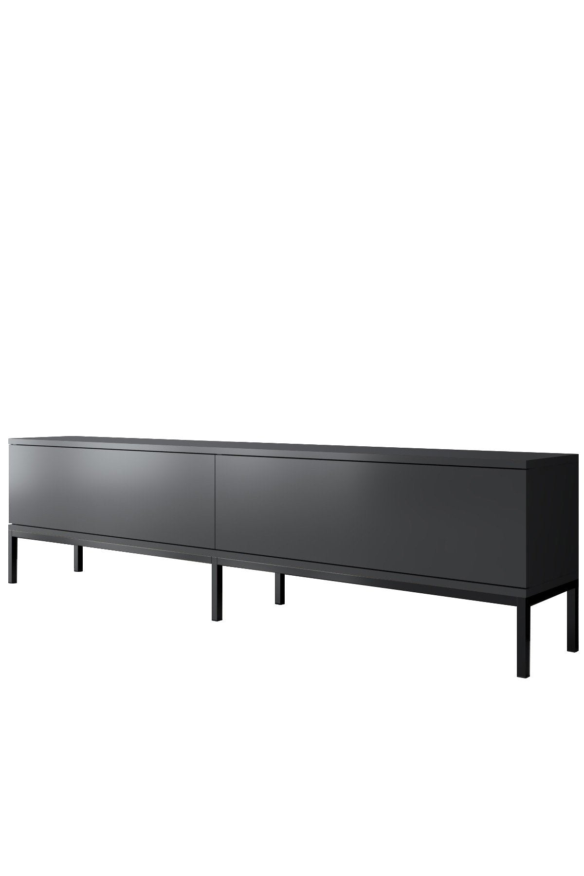 Ensemble de meubles Anthracite Lord - Table basse + Meuble TV + Buffet - Cadre noir