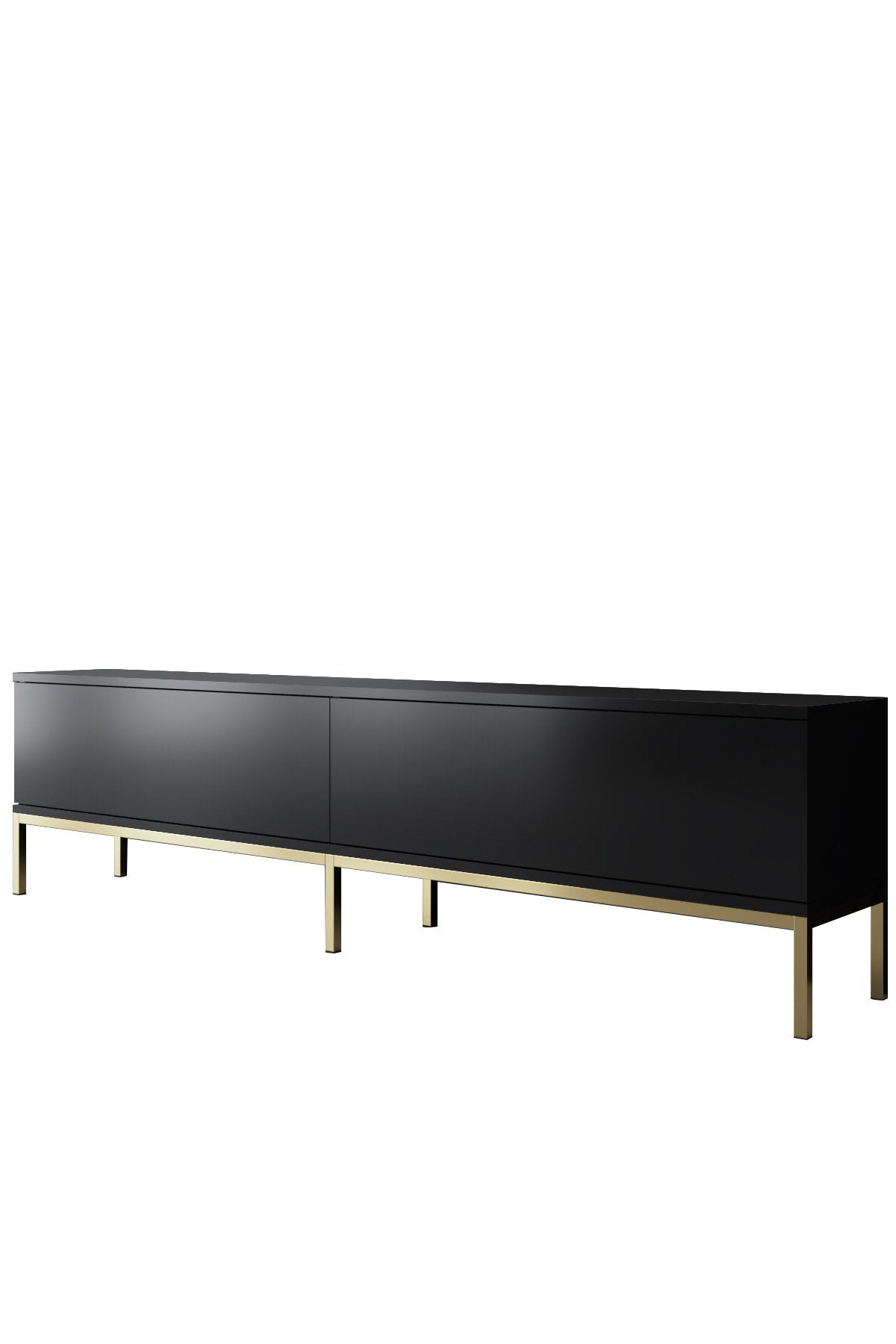 Meubelset Zwart Lord - Salontafel + TV Meubel + Dressoir - Gouden Frame