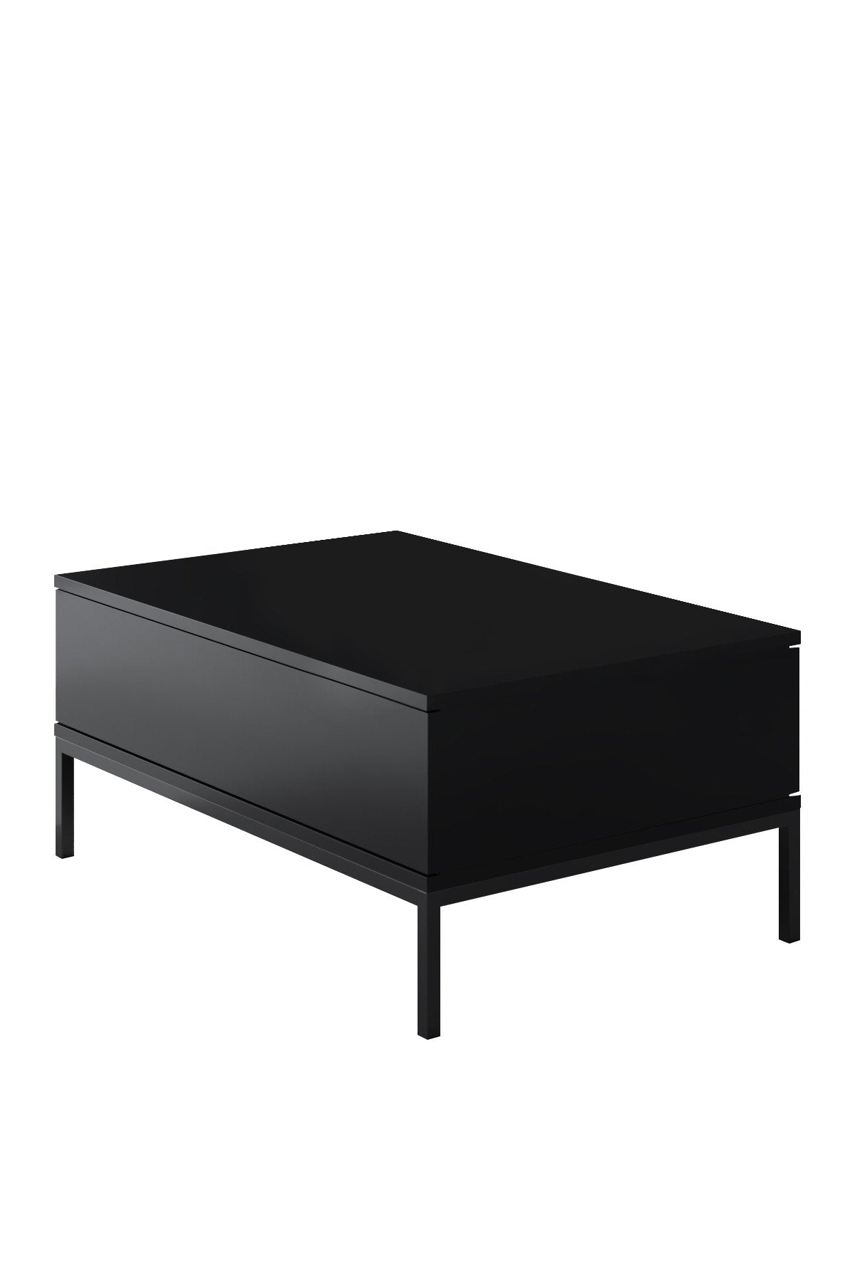 Ensemble de meubles Black Lord - Table basse + Meuble TV + Buffet - Cadre noir