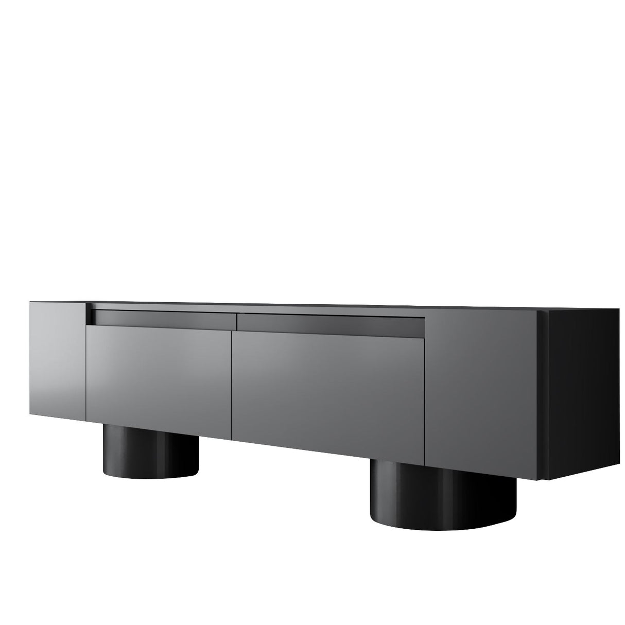 TV Meubel Antraciet Bohem 180x50x30 - Zwart Frame