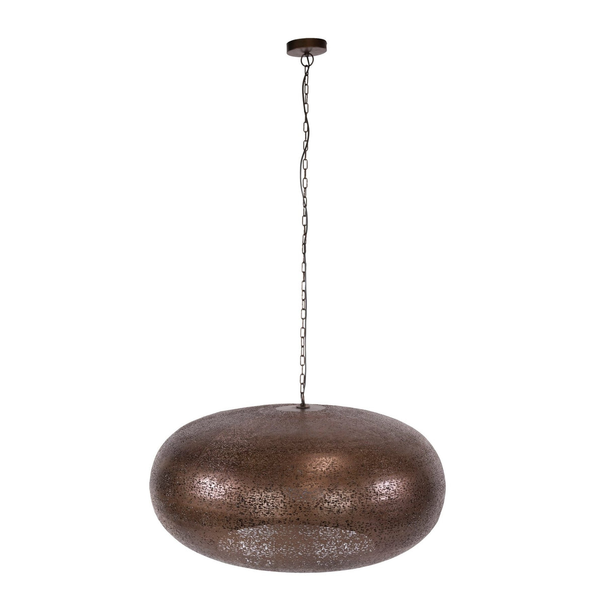 Hanglamp 1-lichts antiek koper Chase Ø90 cm