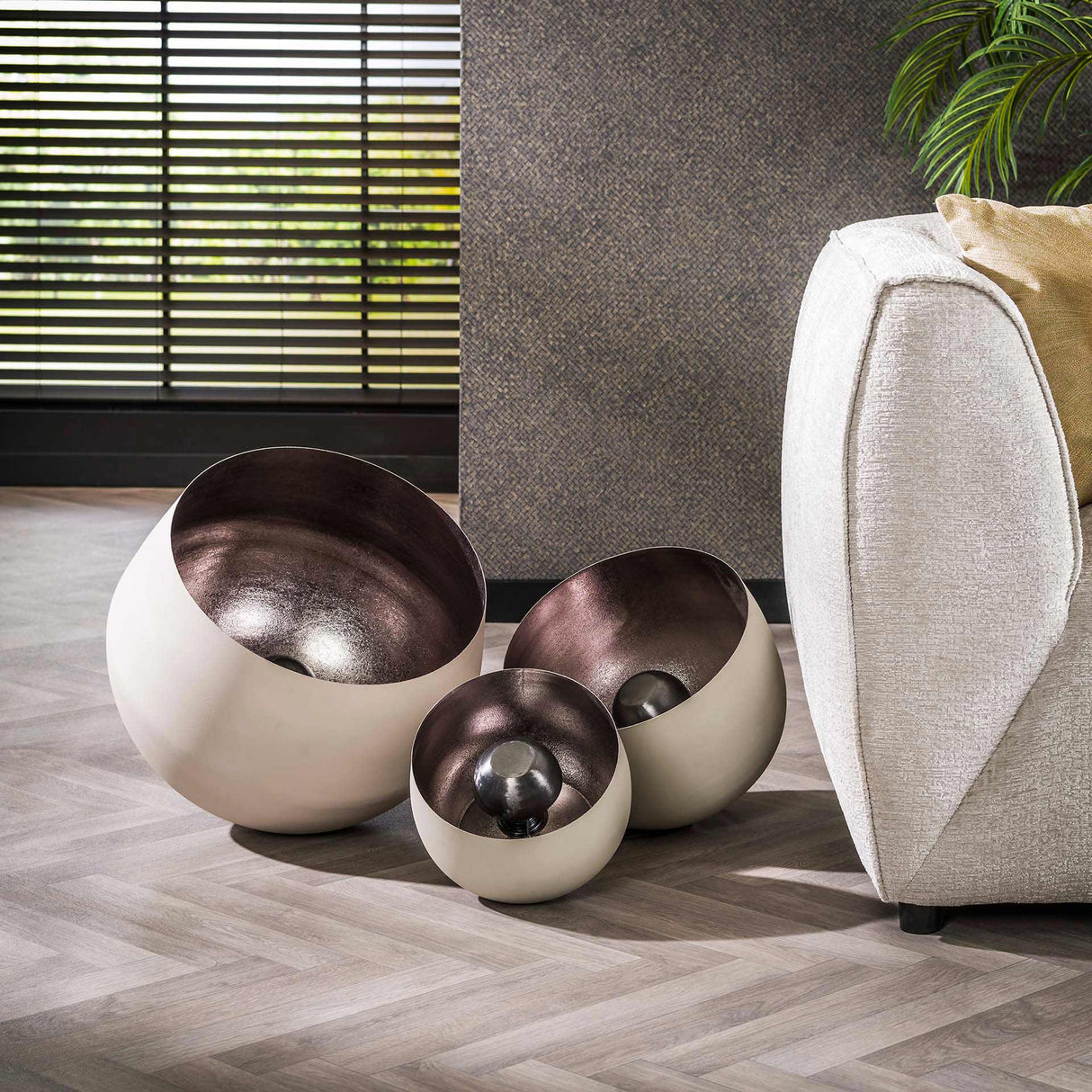 Lampe de table industrielle Bâle Naturel Gray Ø28