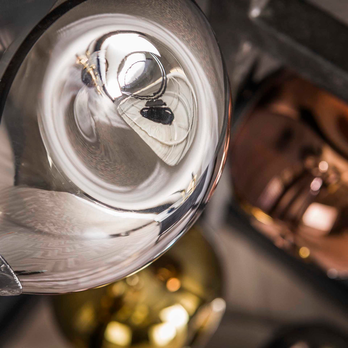 Industriële Vloerlamp Ada 5-lichts Gekleurd Glas Hoek