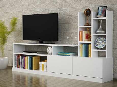 TV Meubel Set Dolunay Wit Melamine 164,4x91,3x25 cm