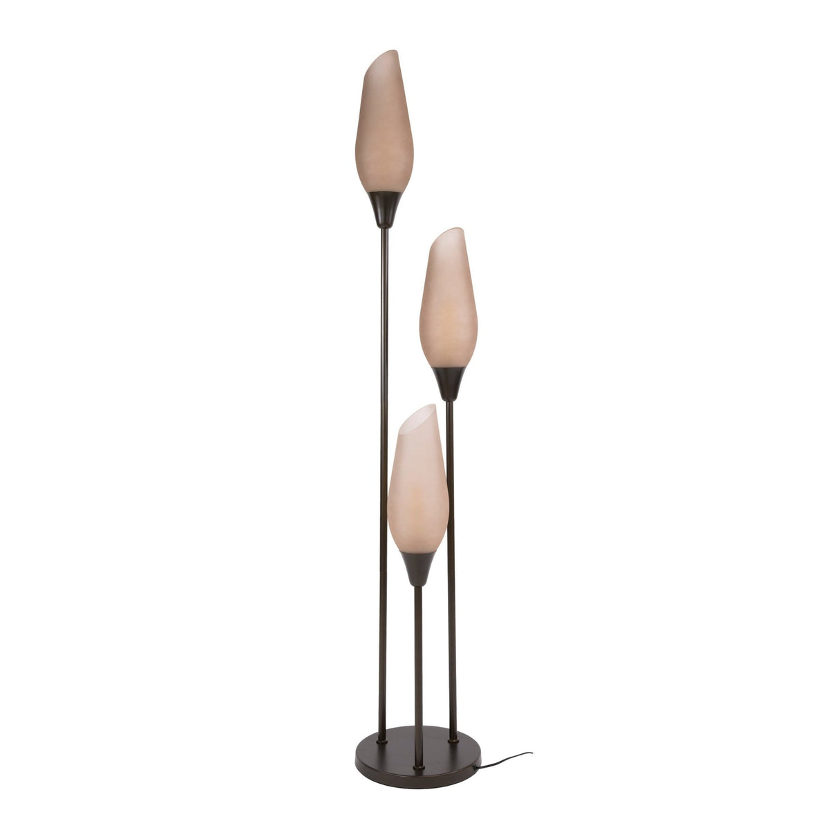 Lampadaire Cocoon 3 lumières en marron sienne