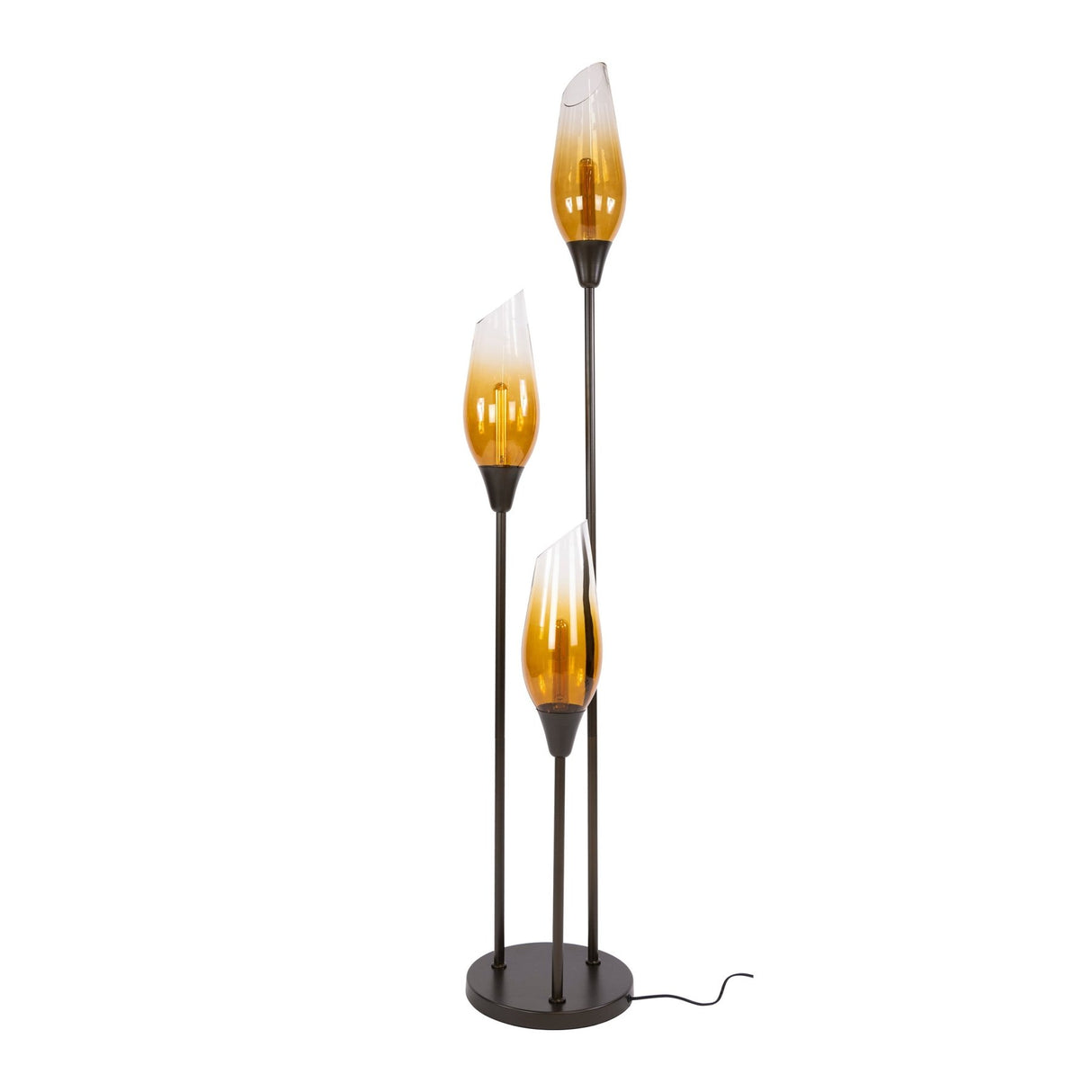 Lampadaire Cocoon en marron sienne