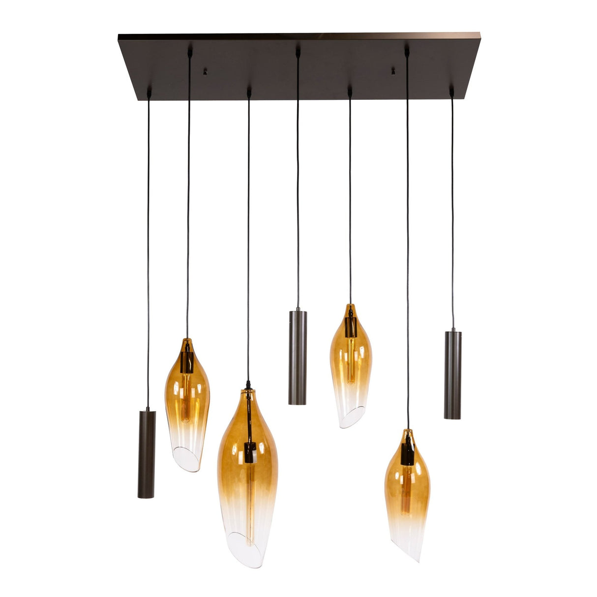 Lampe suspendue cocon suspension marron
