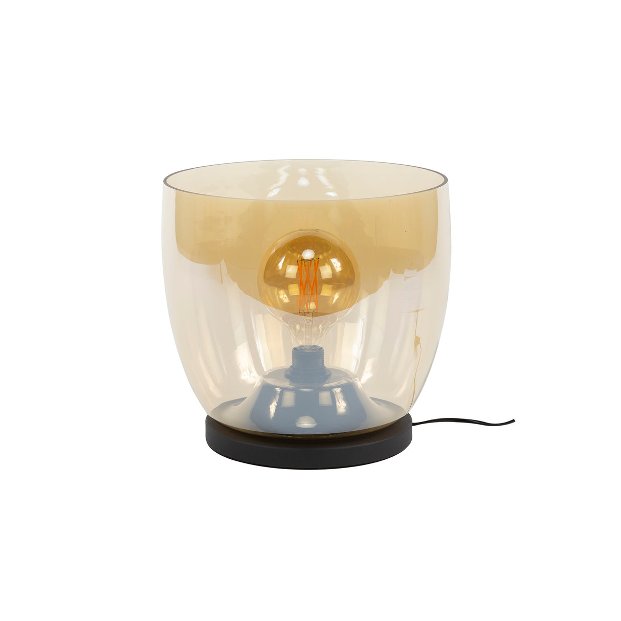 Lampadaire Dain UP XL en verre couleur ambre