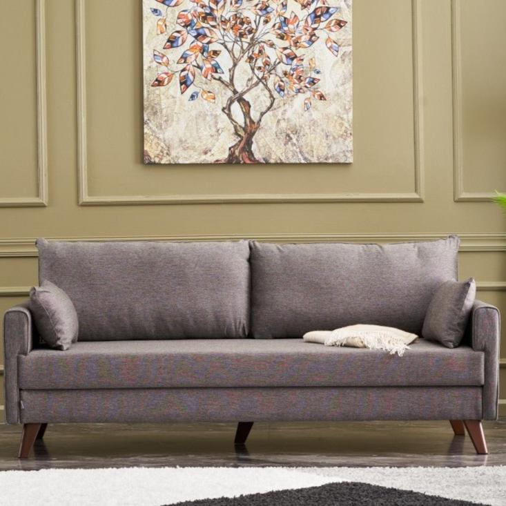 Canapé lit 3 places Bella Marron