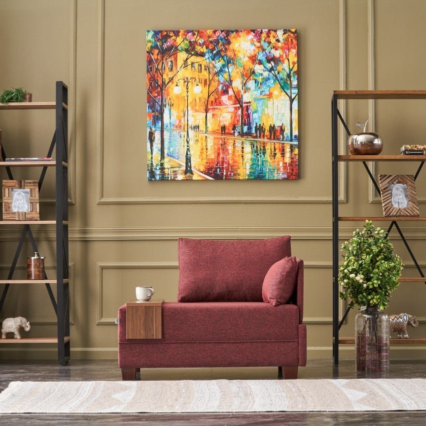 Fauteuil Droit Fly Rouge Claret