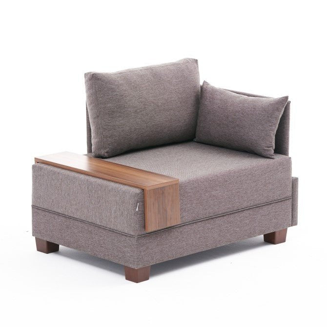 Fauteuil Droit Fly Marron