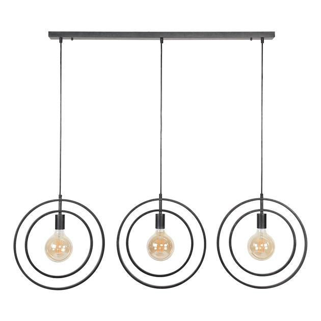 Lampe suspendue Otan DH Intérieur Charbon LxlxH 129x46x11 Métal Blanc photo vue de face