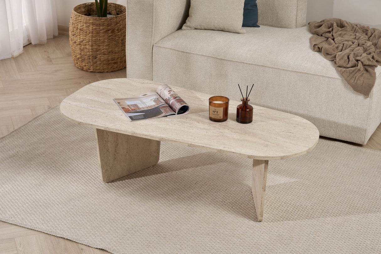 Ovalis - Travertine 100% MELAMINE COATED PARTICLE BOARD