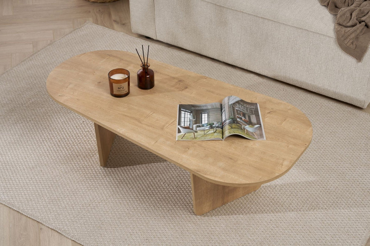 Ovalis - Oak 100% MELAMINE COATED PARTICLE BOARD
