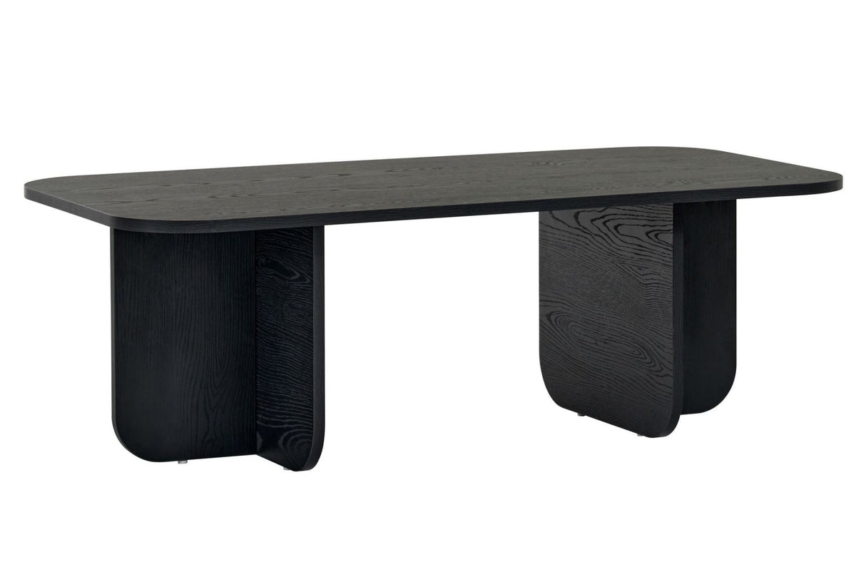 Akira salontafel hout zwart 120 cm Gemelamineerd houtcomposiet