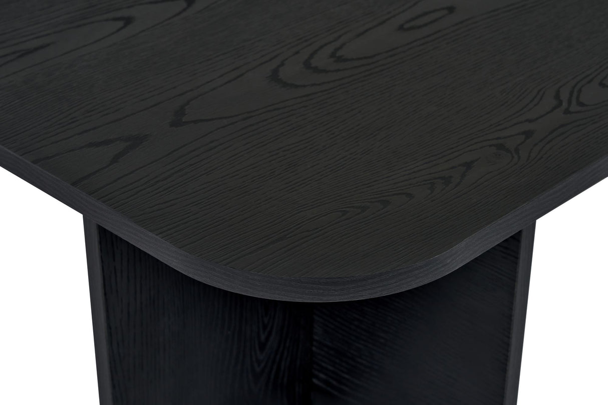 Akira salontafel hout zwart 120 cm Gemelamineerd houtcomposiet