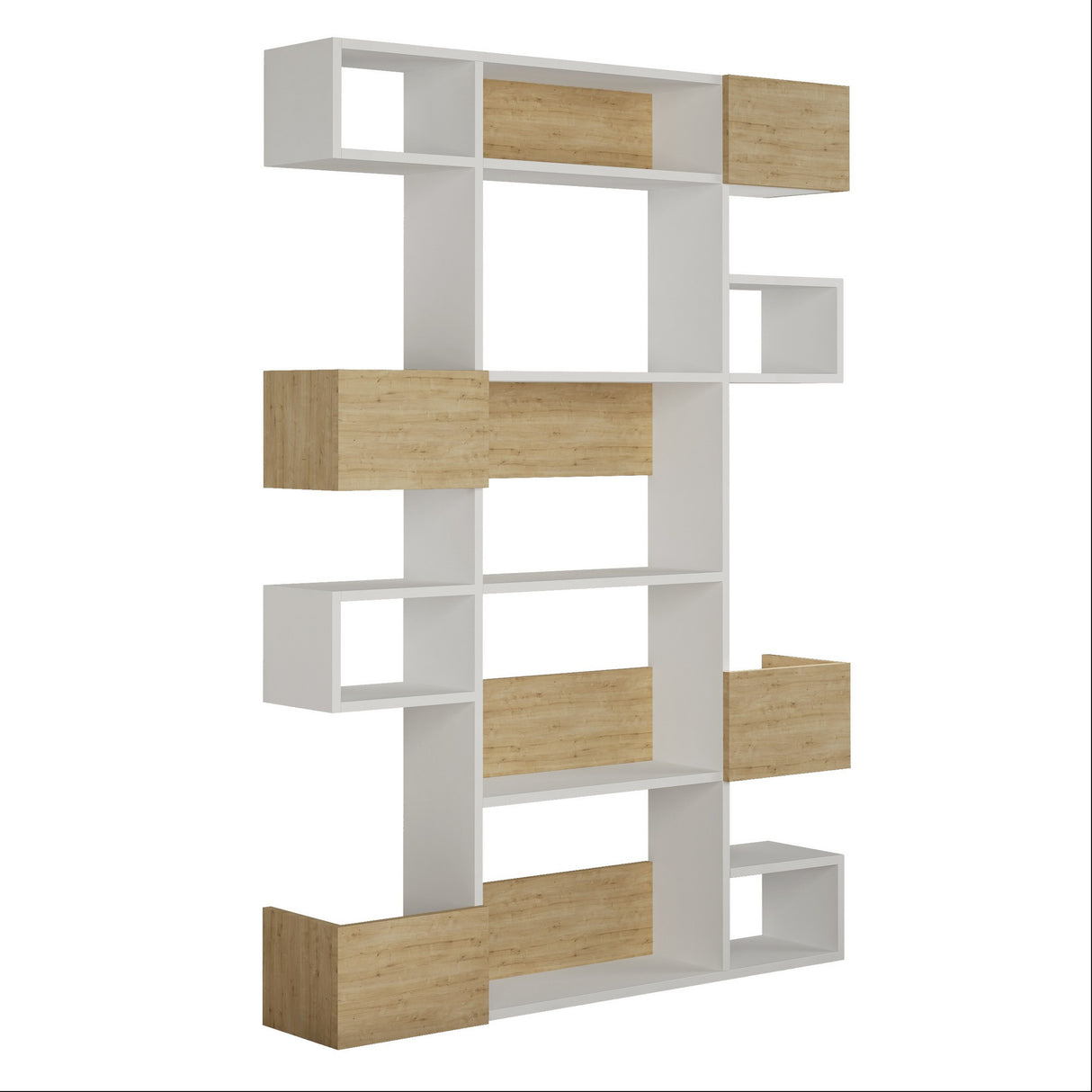 Bibliothèque Niho White Oak Melamine 120x171x25.3 cm