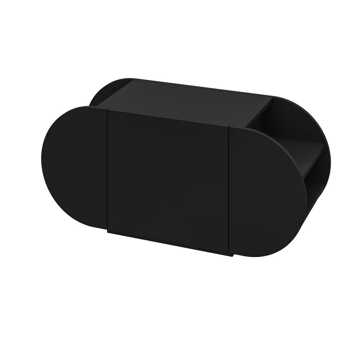 Armoire à chaussures Bouchage à chaussures Black Mélamine noire 110x50x40,4 cm