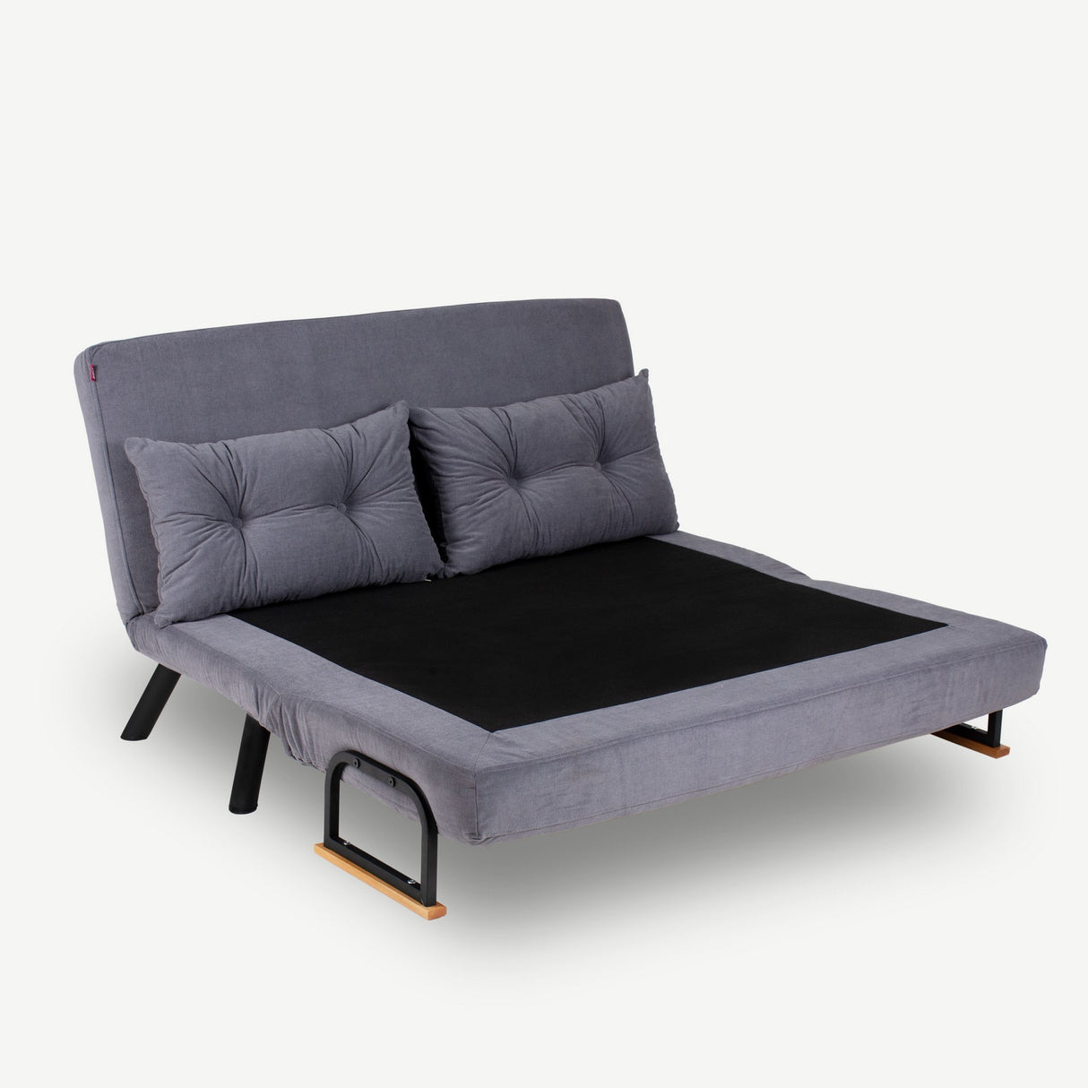Canapé lit tissu gris graphite 2 places - Sando