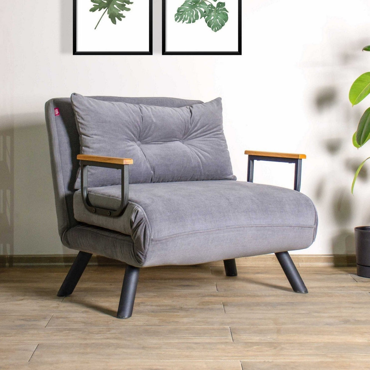 Fauteuil de sommeil Sando Tissu Gris