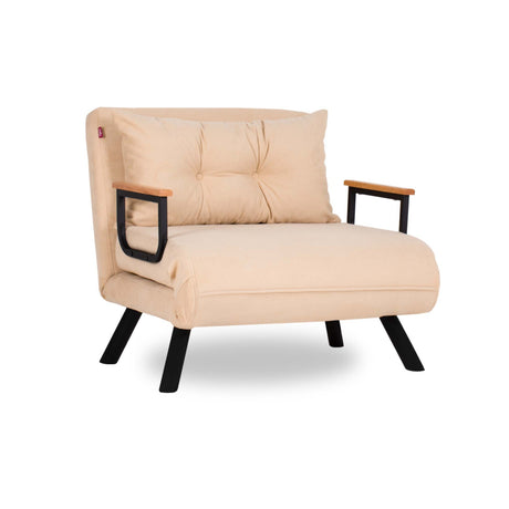 Slaapfauteuil Sando Stof Crème