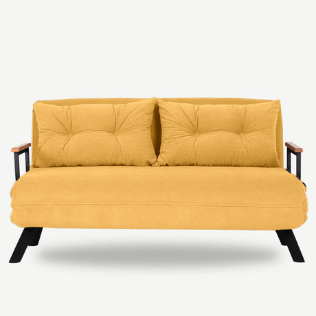 2-zits Slaapbank Sando Mustard