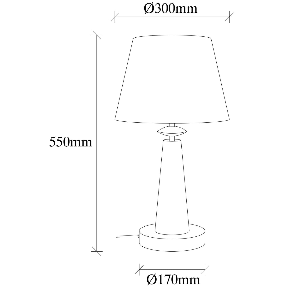 Lampe de table en cuivre Arboria