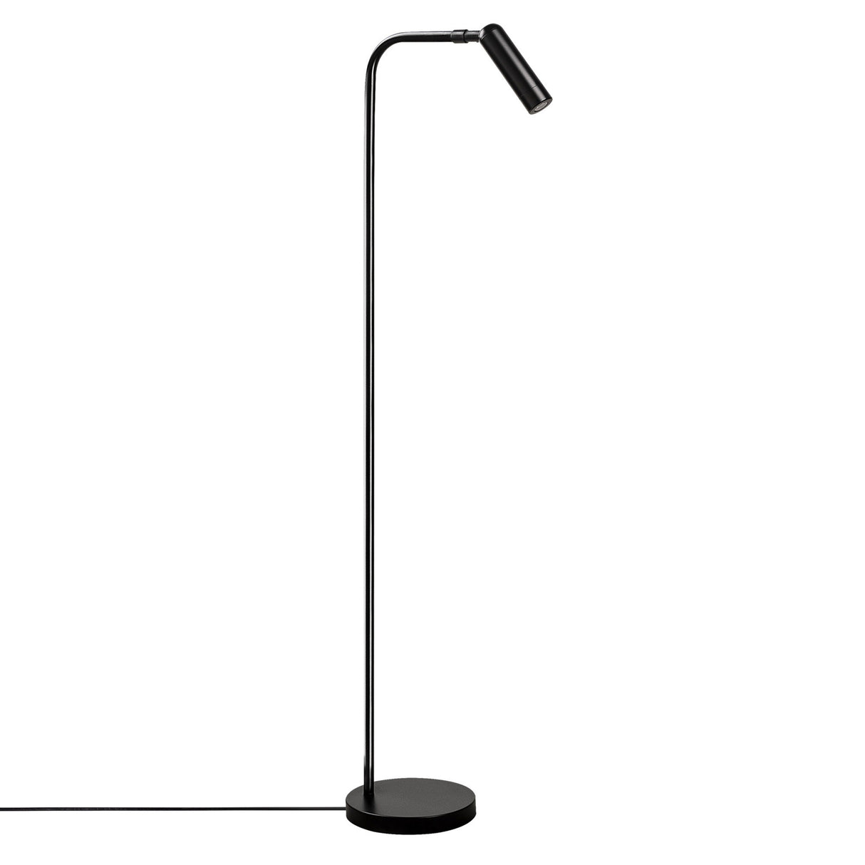 Lampe sur pied noire en métal Vox
