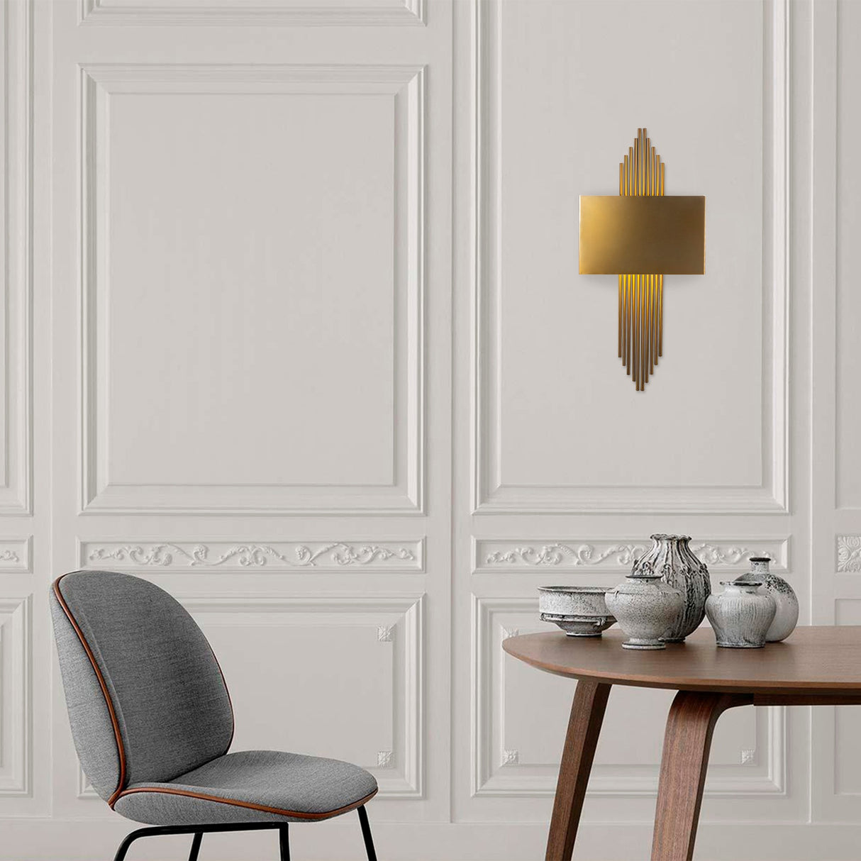 Applique en métal couleur bronze Andes