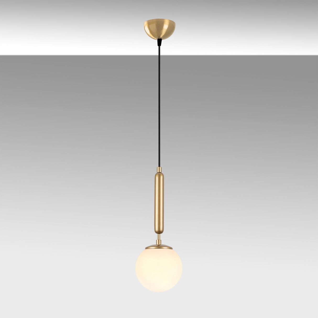 Suspension 1-lampe Or Verre Cascade