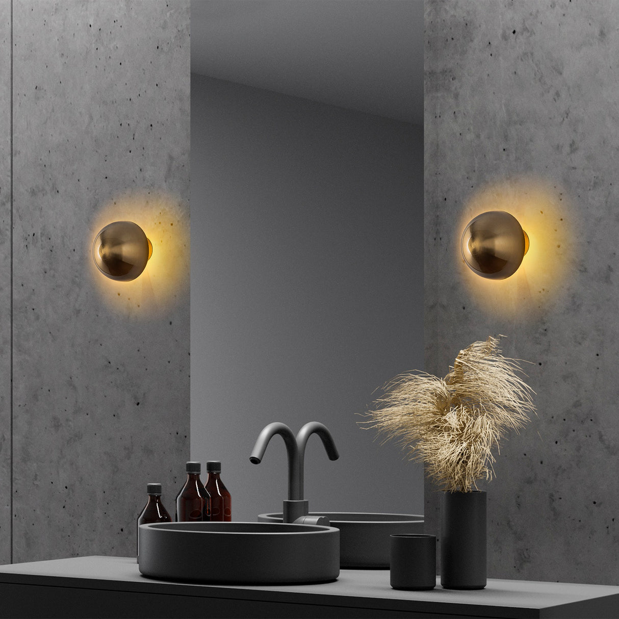 Applique Murale Or Métal Dusk