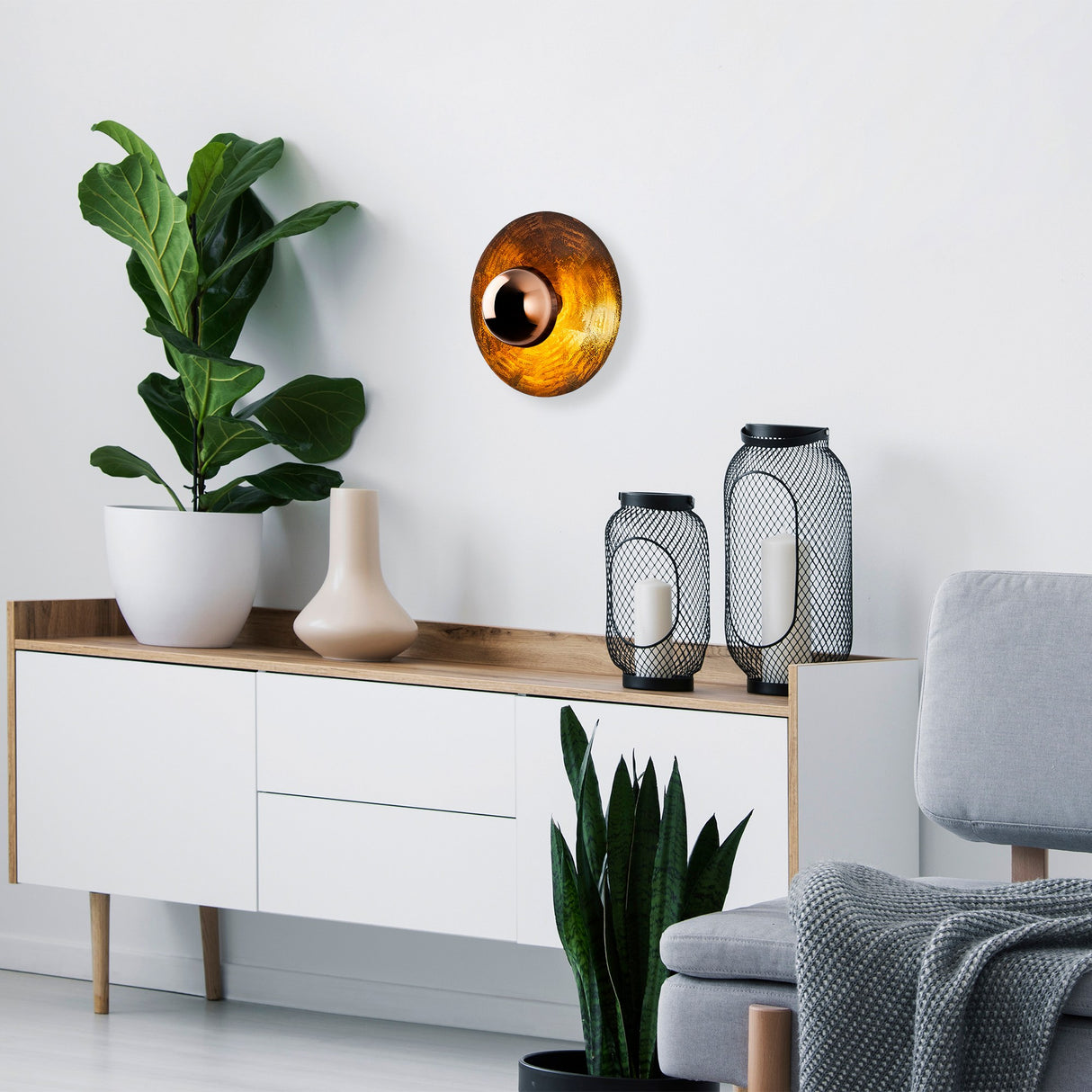 Applique cuivre 38 cm métal Elevate