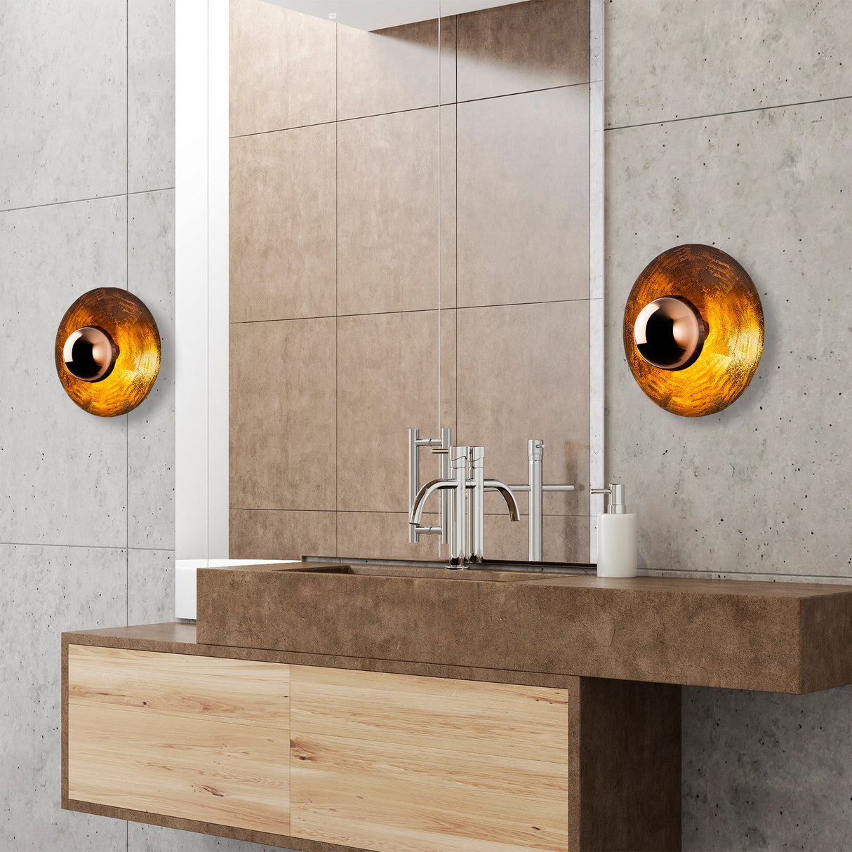 Applique cuivre 38 cm métal Elevate