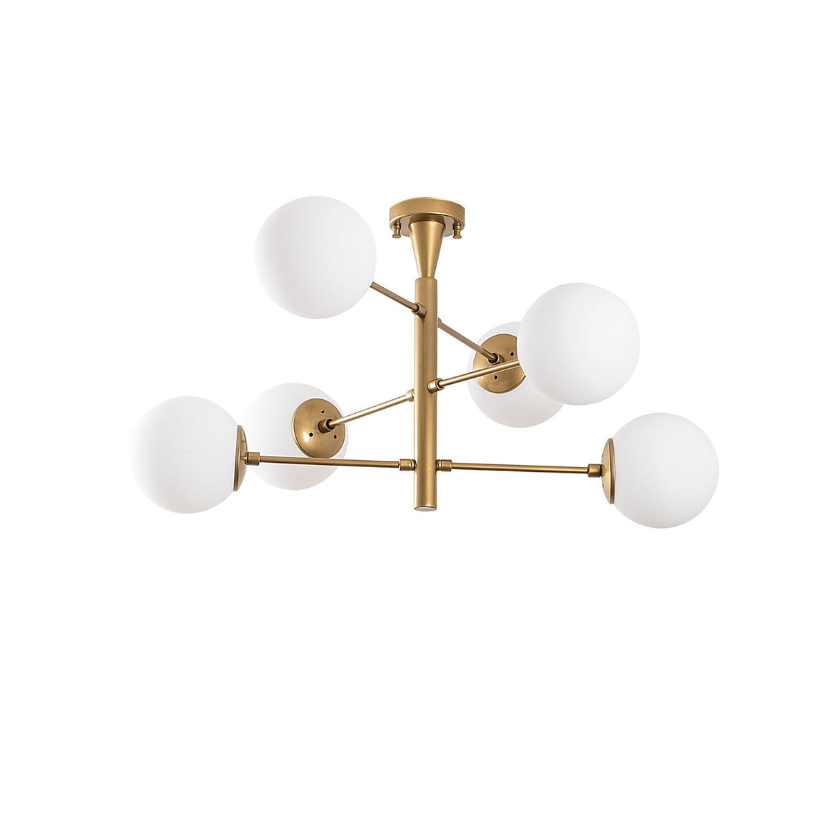 Hanglamp 6-lichts Goud Metaal - 75 x 75 cm - Lustre