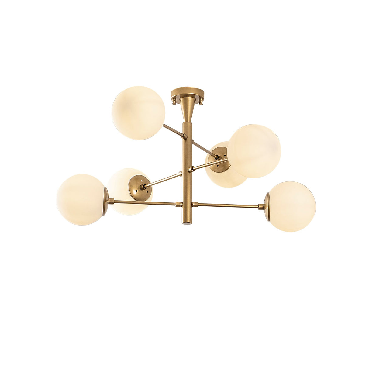 Hanglamp 6-lichts Goud Metaal - 75 x 75 cm - Lustre