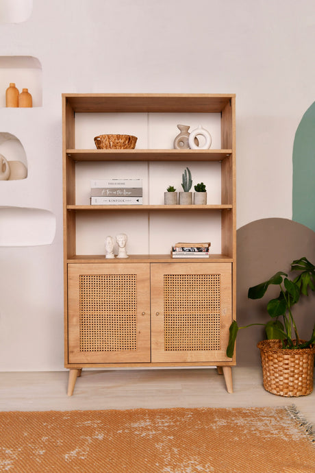 Boekenkast Hazeran Eik Beukenhout 40x90x158 cm