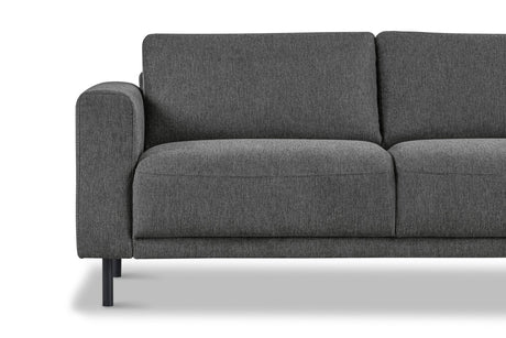 Moderne 3-zits Bank Antraciet Stof Aniko 213x90x78 cm