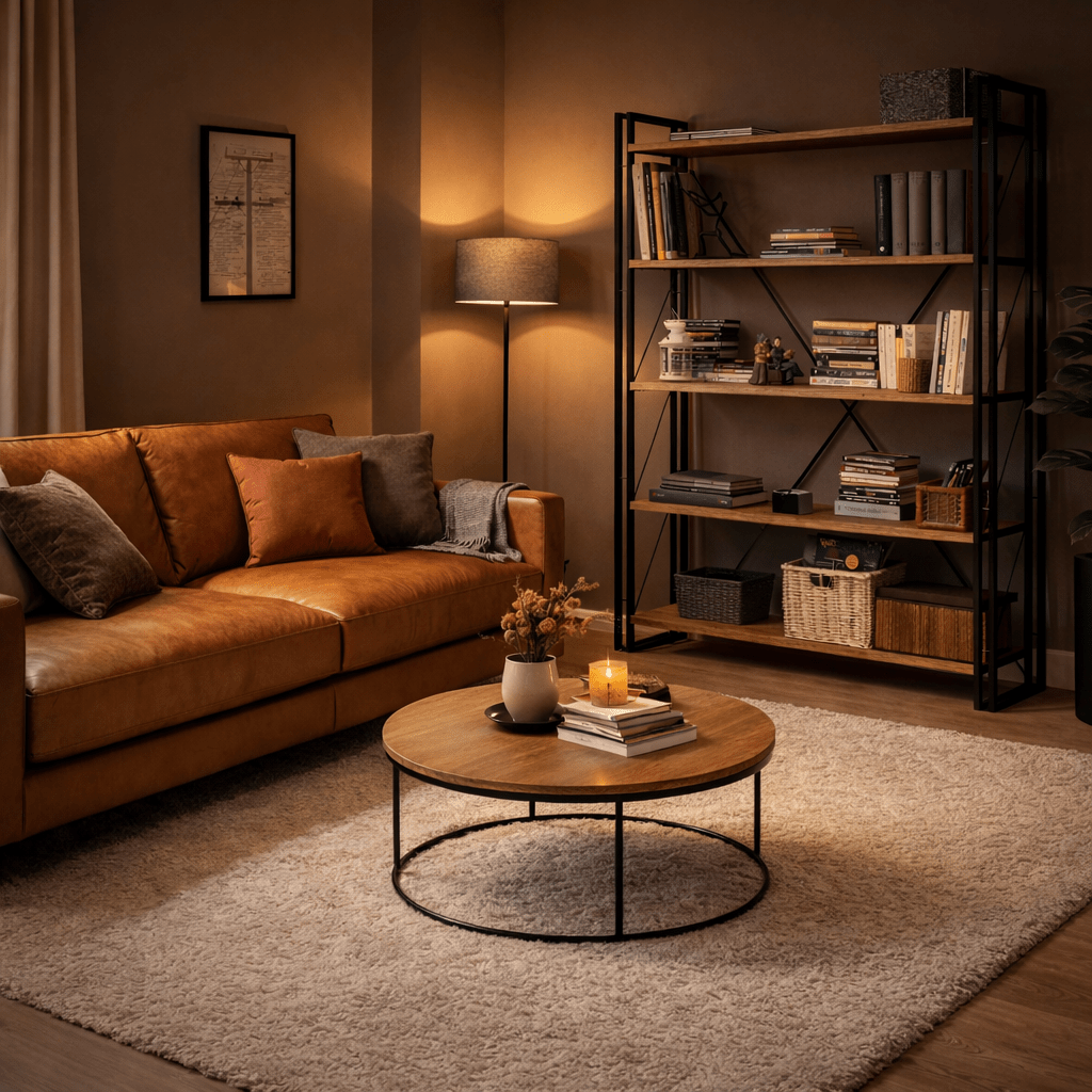 Bibliothèque Cosmo Pine Pine Black Mélamine 130x180x35 cm