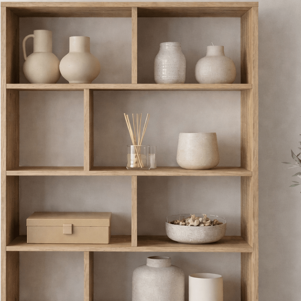 Bibliothèque Cosmos Walnut Oak Melamine 83.9x175.6x29,5 cm