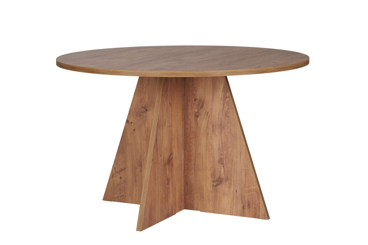 Eetkamertafel rond Grenen melamine Mary - 125 cm