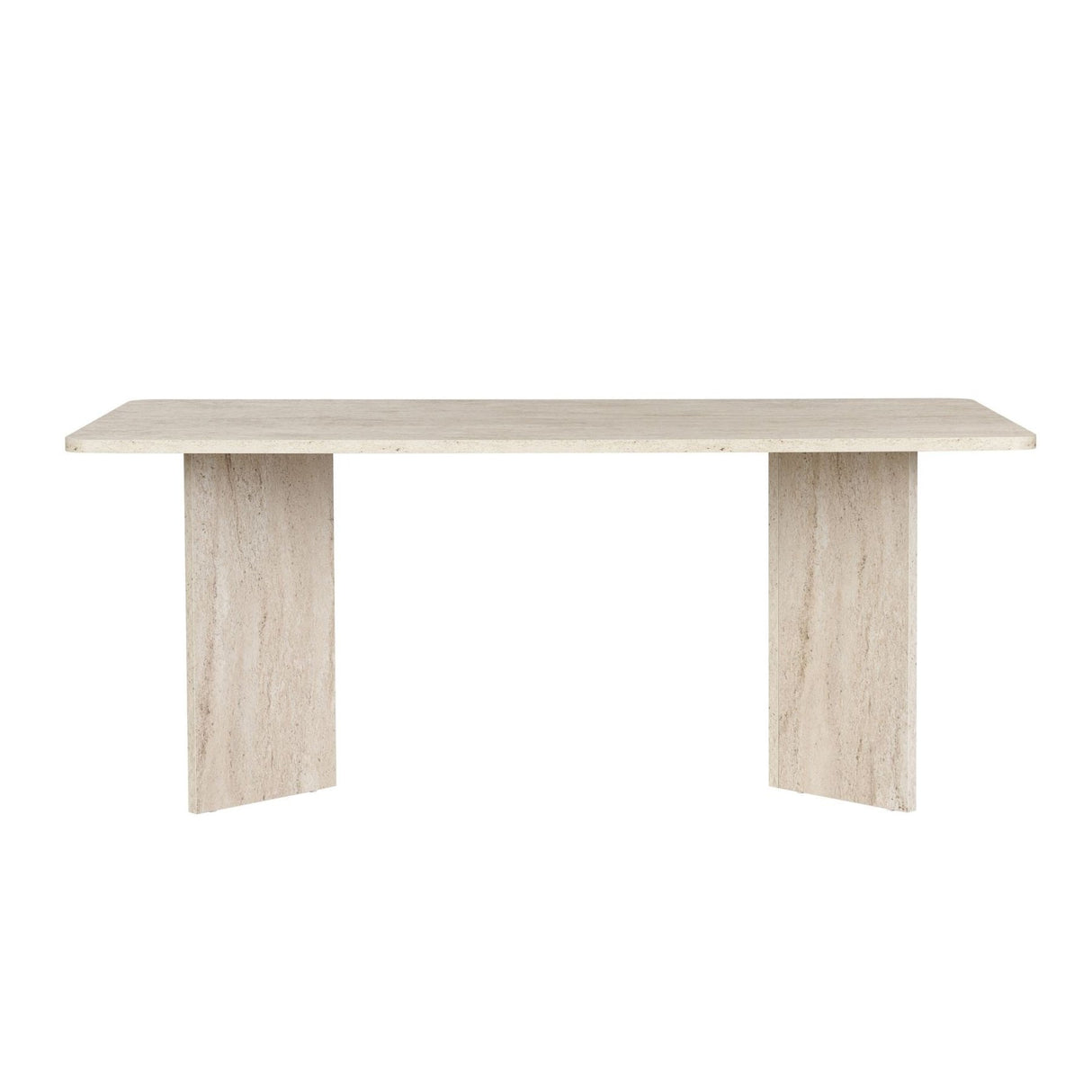 Eettafels - Eettafel travertin melamine rechthoekig 180x89,5x75 cm - Linova - Dimehouse