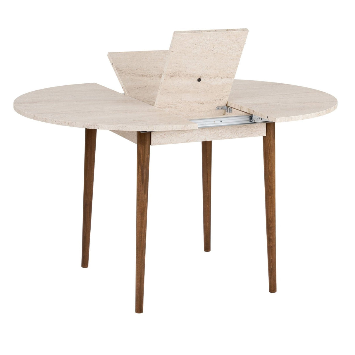 Table à manger noyer en mélamine rectangulaire 180x89,5x75 cm - Linova