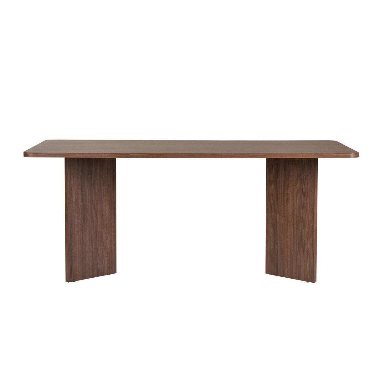 Table à manger noyer en mélamine rectangulaire 180x89,5x75 cm - Linova