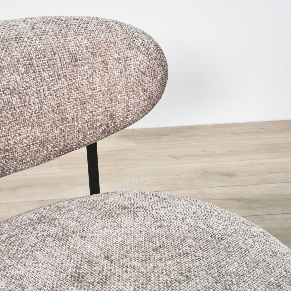 Fauteuil Nova Rond – Tissu couleur sable