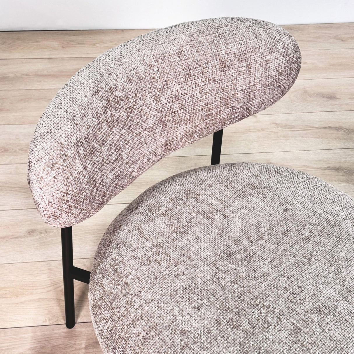 Fauteuil Nova Rond – Tissu couleur sable