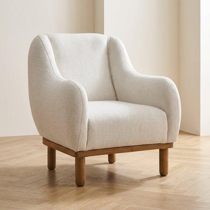 Fauteuil Rens Crème sfeerfoto in modern interieur